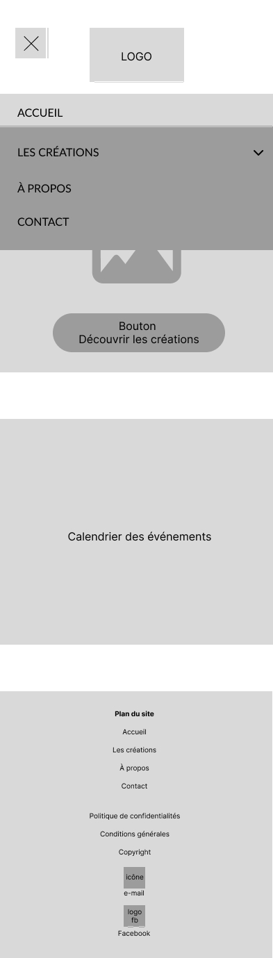 Wireframe Accueil